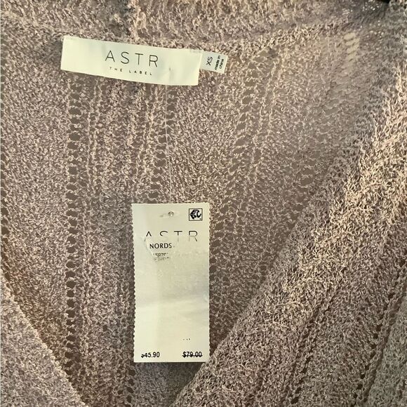 Women's Astr Lavender Knit Sweater Sz XS - Picture 4 of 6